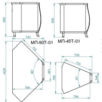 Модуль поворотный Abat Премьер МП-90Т-01 кашир.